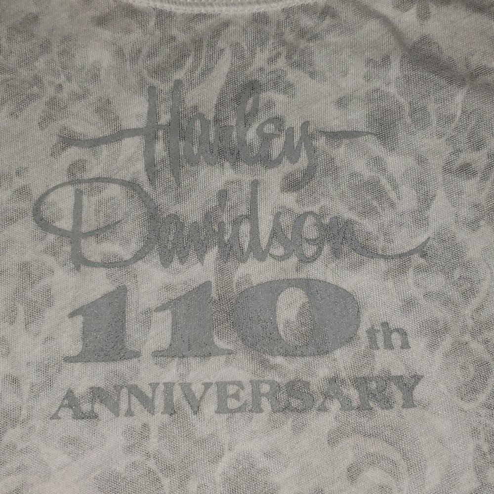 Gorgeous Harley Davidson Burnout Top Long Sleeve M